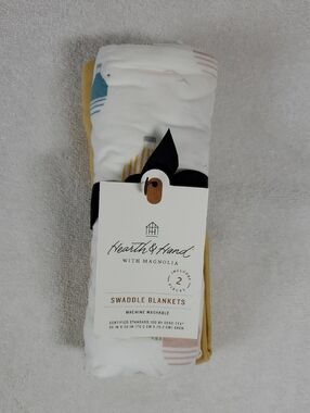 2-pack Swaddle Blanket Set by Hearth & Hand with Magnolia